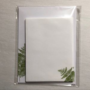 Hand stamped stationery.